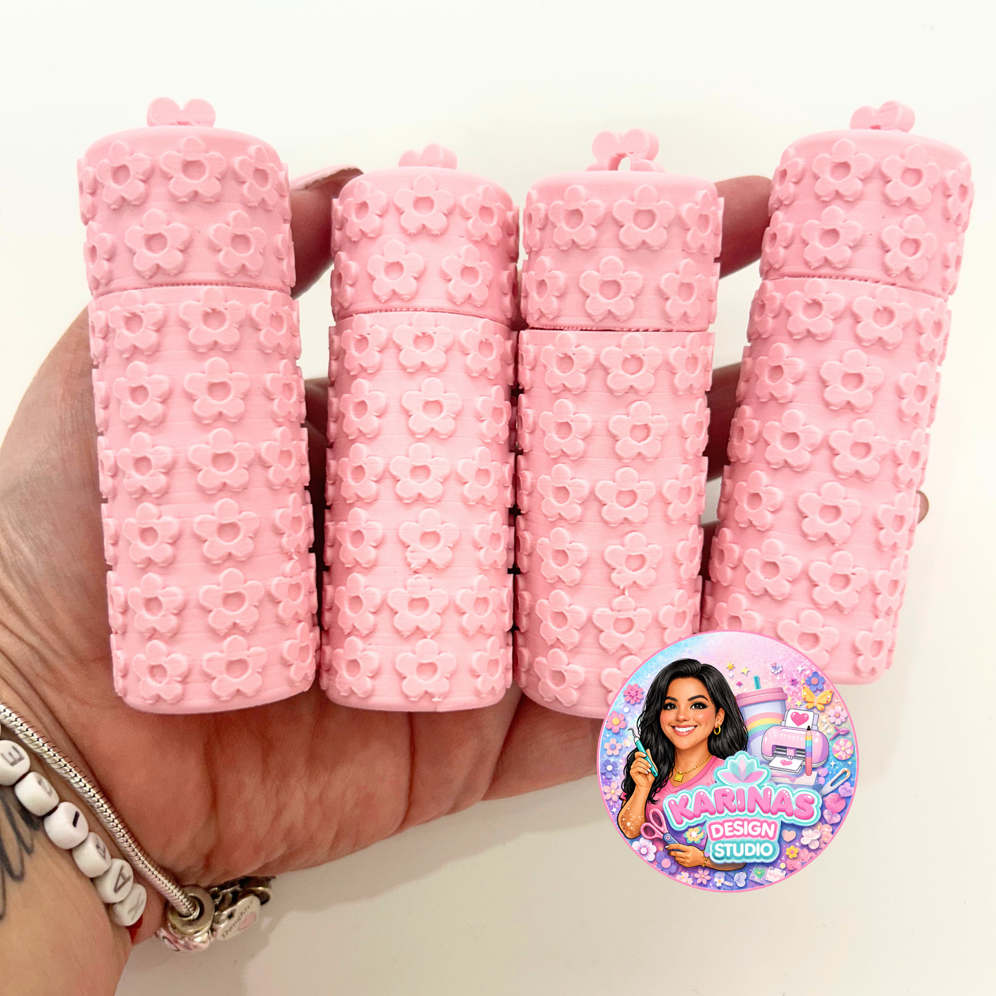 Floral Lip Balm Holder