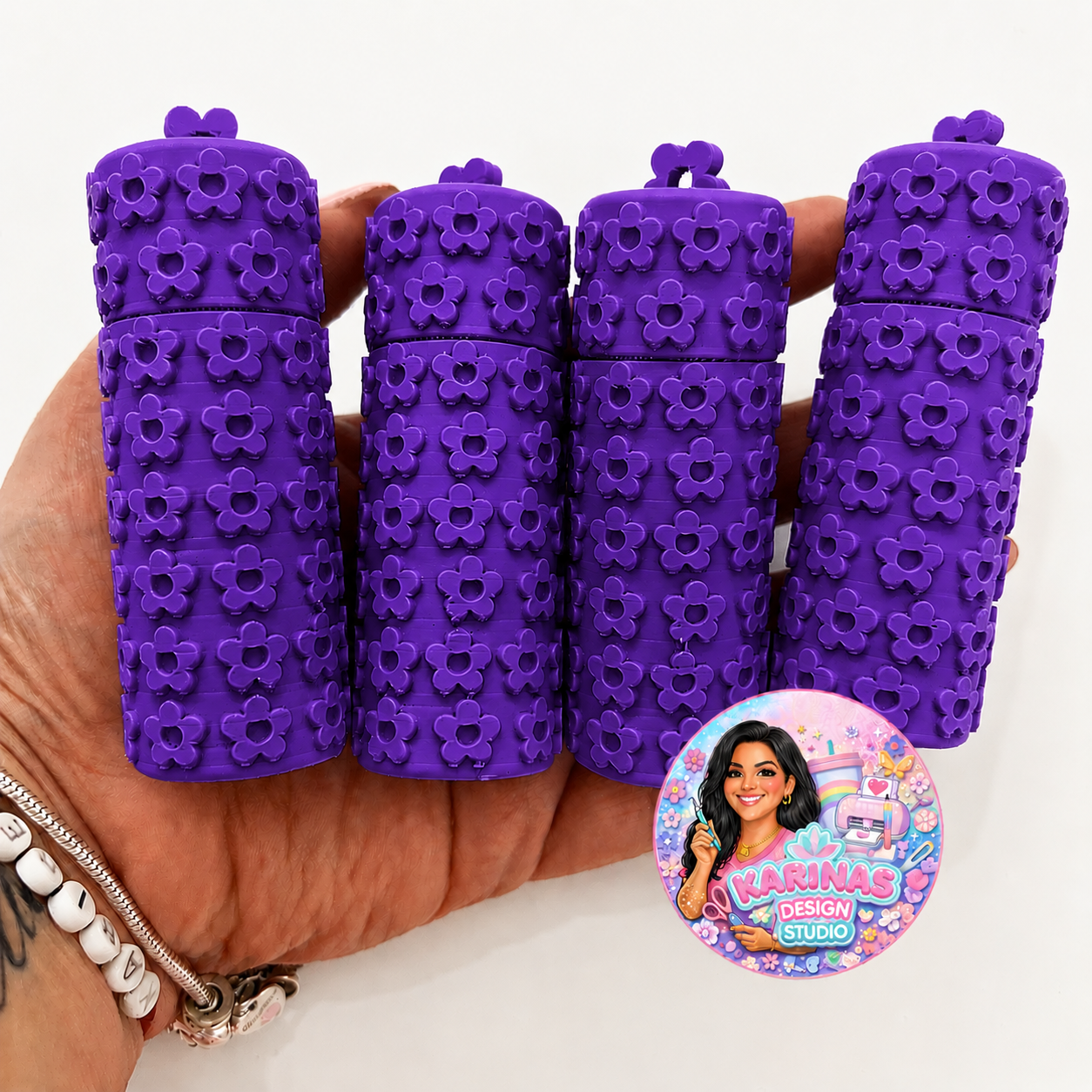 Floral Lip Balm Holder