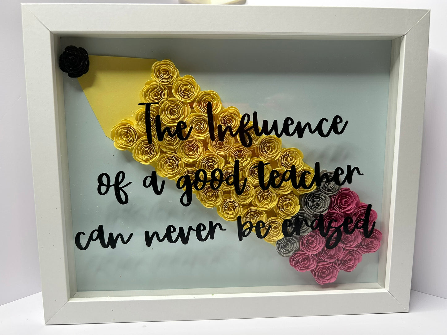 Personalized Paper Flower Shadow Box