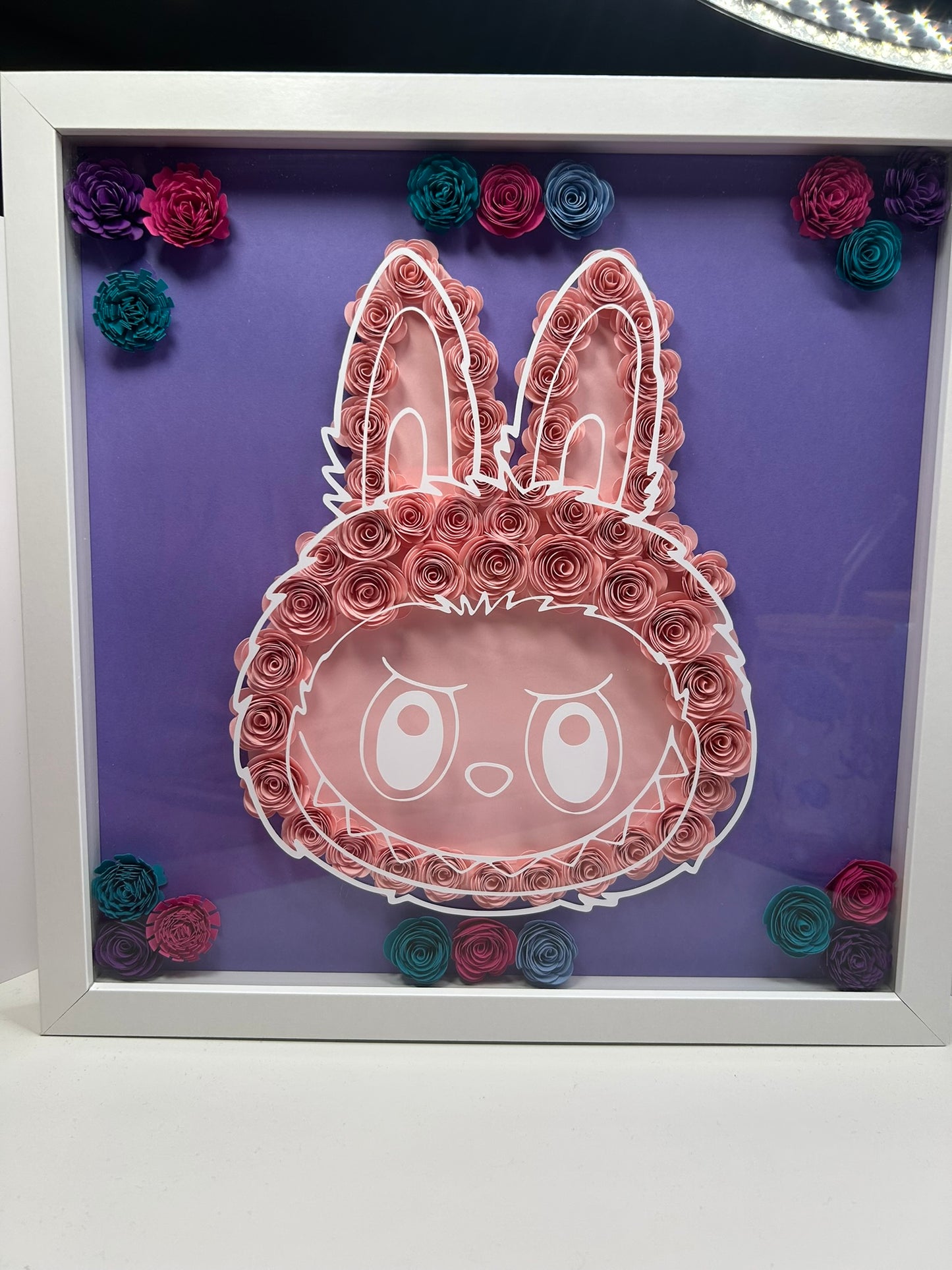 Personalized Paper Flower Shadow Box