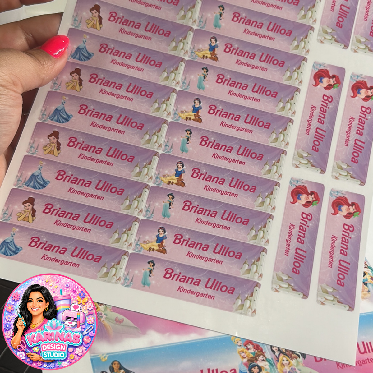 Back-to-School Personalized Labels