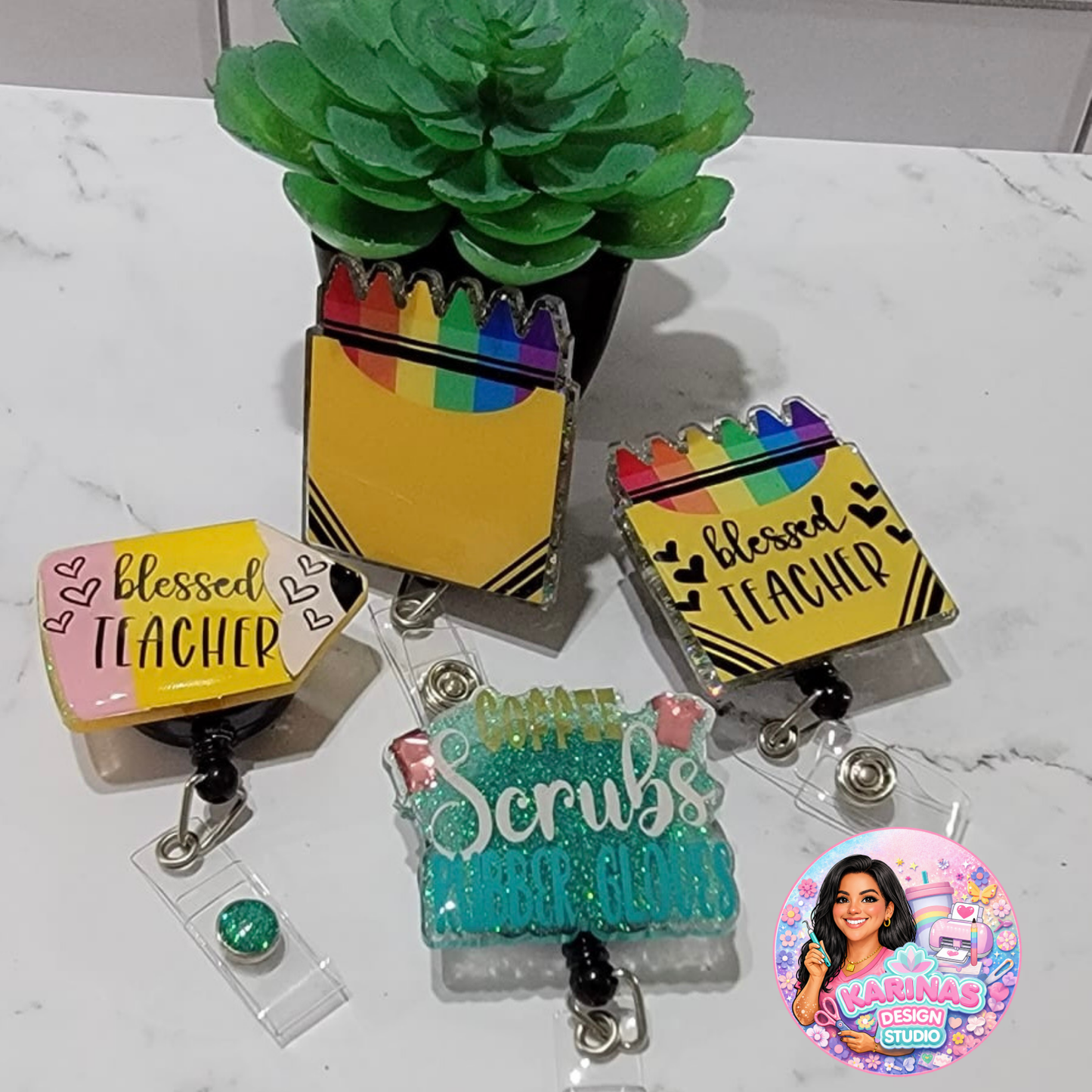 Personalized Epoxy Badge Reels