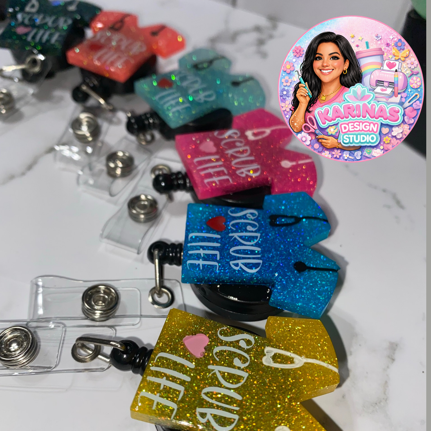 Personalized Epoxy Badge Reels
