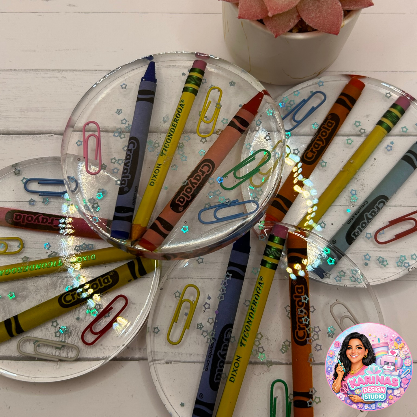 Resin Teacher Coasters