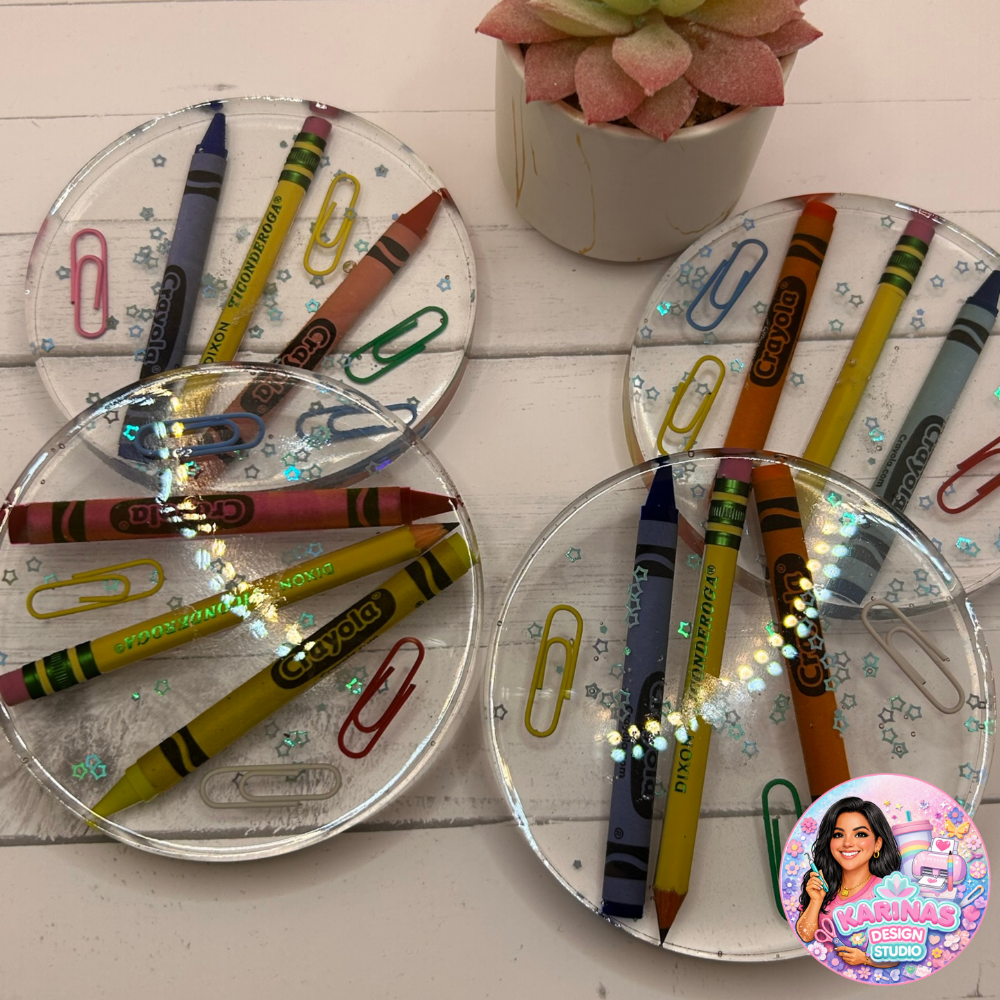 Resin Teacher Coasters