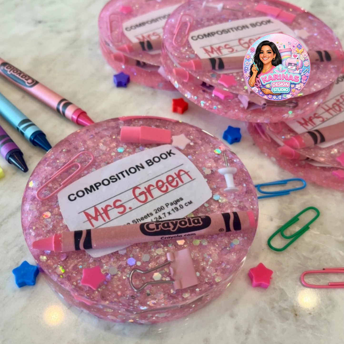 Resin Teacher Coasters